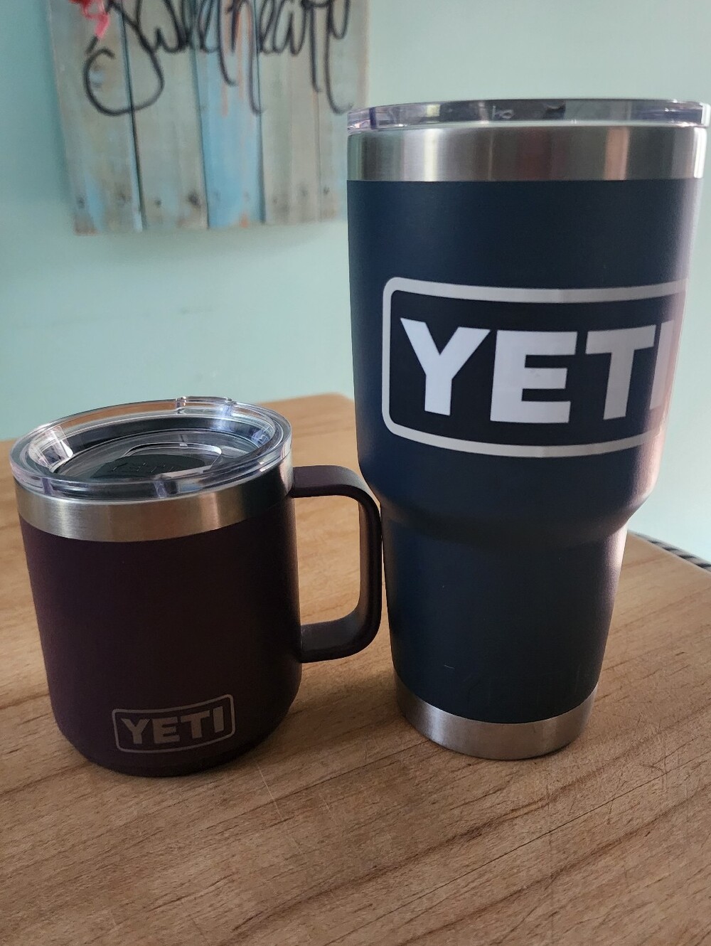 2 YETI's – 10 oz Mug + 30 oz Tumbler
